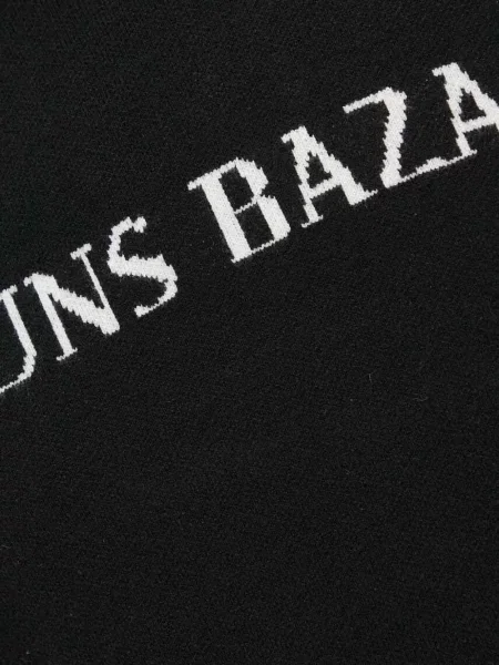 Pulover Bruuns Bazaar cu decolteu rotund negru