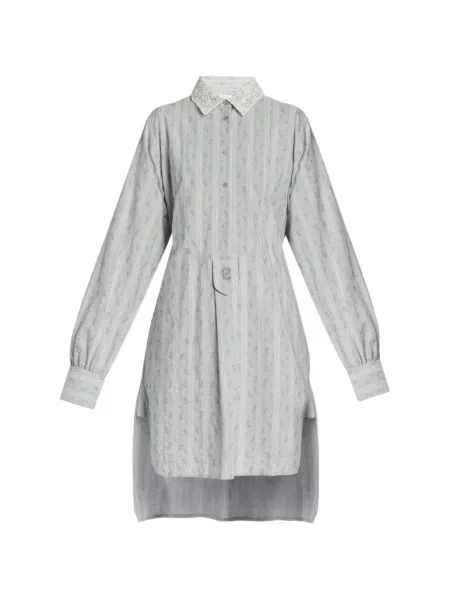 Gulerat rochie cu dungi Erdem cu dungi gri