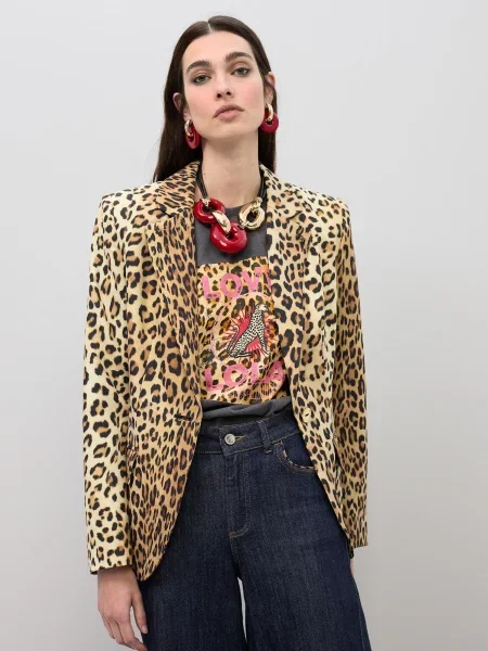 Lola Casademunt Blejzr světle béžová / brokátová černá