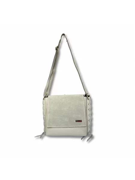Кожаная сумка Toscanio серая
