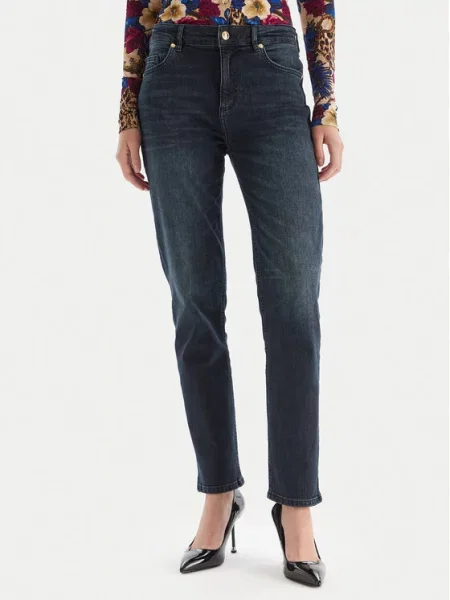Just Cavalli Jeans hlače CDWAD Mornarsko modra