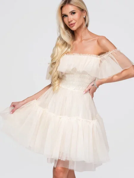Rochie mini Edoti cu volane