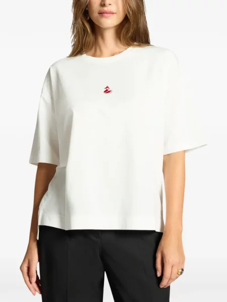Tricou Elena Mirò cu broderie alb