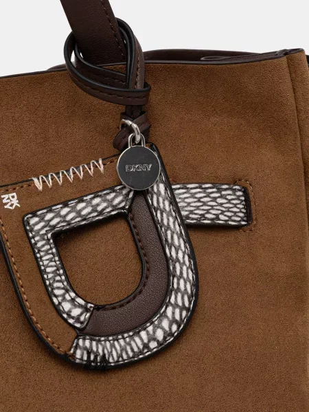 Műbőr shopper táska Dkny bézs