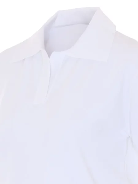 Gulerat tricou polo Roberto Collina clasic alb