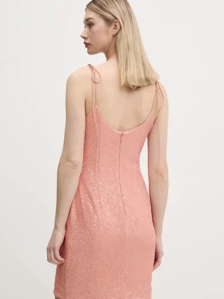 HUGO rochie mini mulata portocaliu