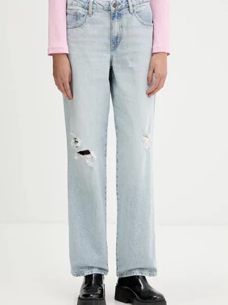 Džíny Guess Jeans high waist modré