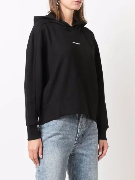 Hoodie Calvin Klein με σχέδιο μαύρο