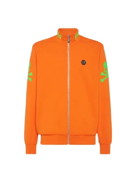 Sweter Philipp Plein pomarańczowy