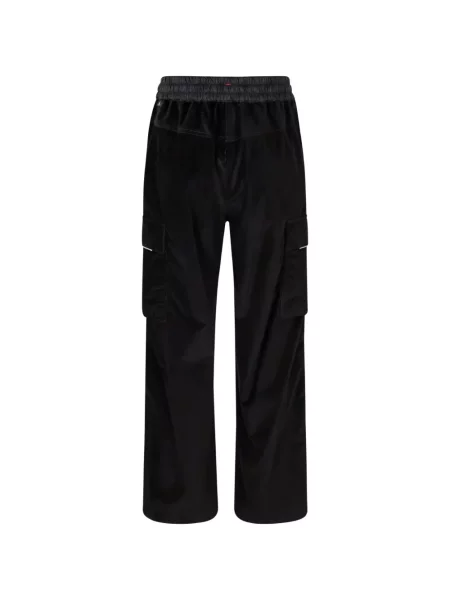 Samt cargo hlače Moncler Grenoble crna