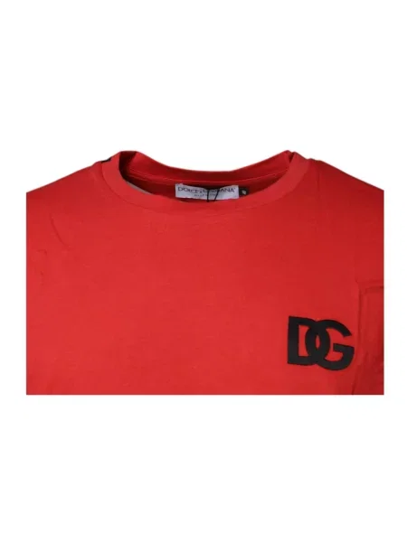 Koszulka Dolce And Gabbana z logo czerwona