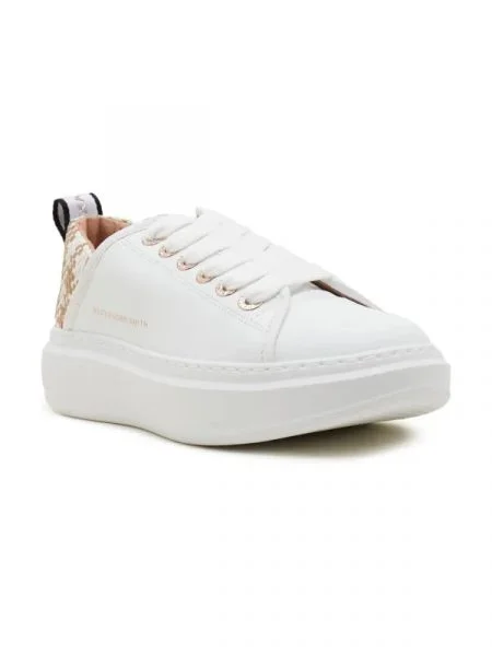 Alexander Smith De piele sneakers Wembley alb