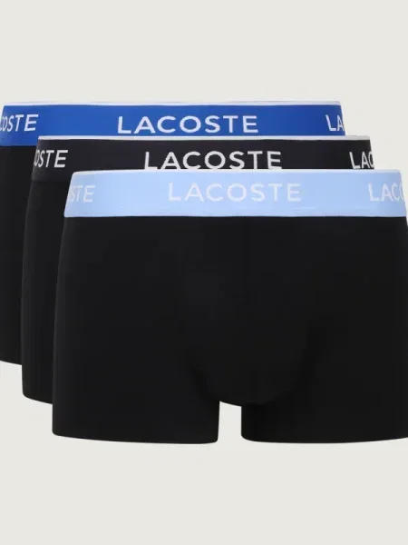 Lacoste Set 3 perechi de boxeri negru