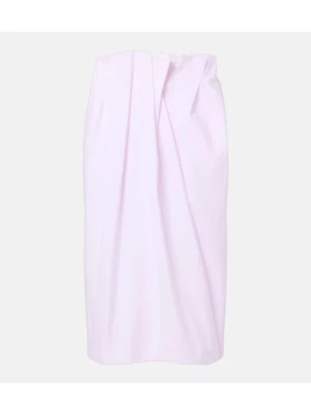 Osłona spódnica ołówkowa Simone Rocha plisowana różowa