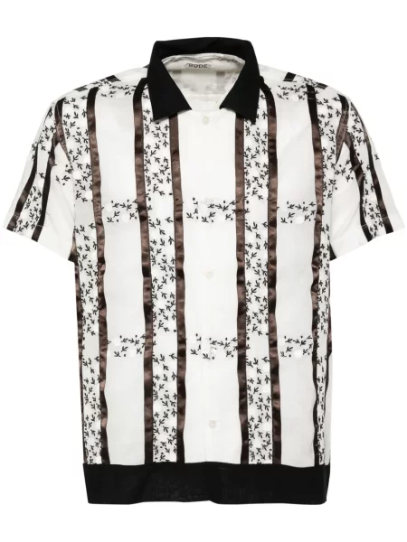 Krátká košile Bode bílá