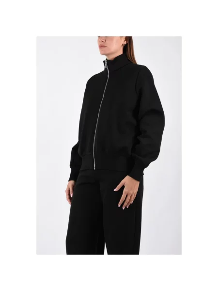 Bluza z kapturem Max Mara z kapturem czarna