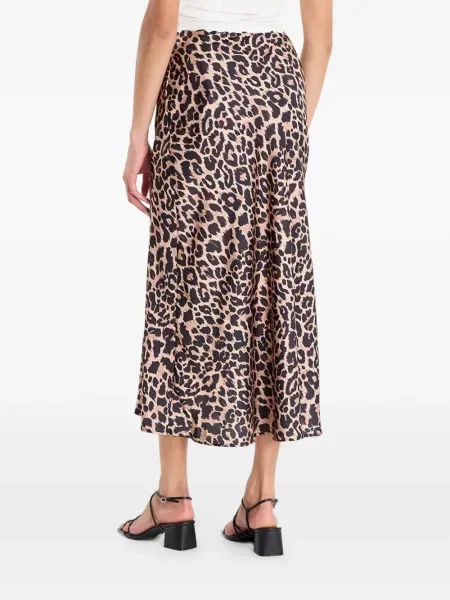Fustă midi Guess cu imagine cu model leopard