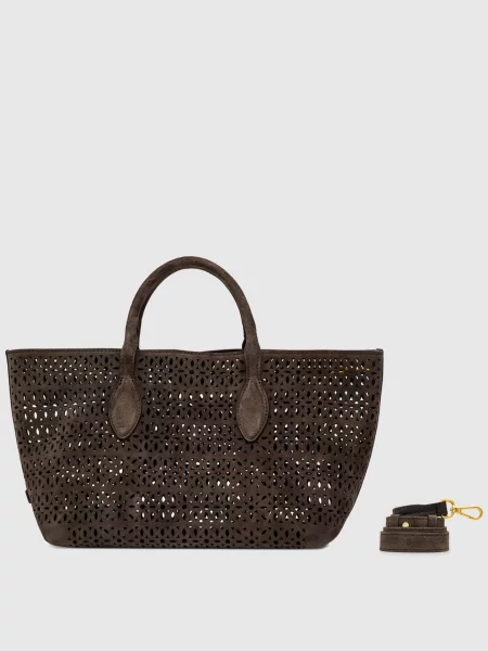 Замшевая сумка шоппер Gianni Chiarini коричневая