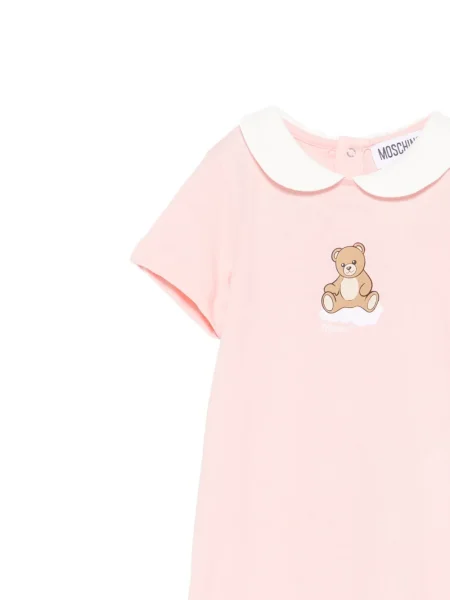 Krótki kombinezon dziecięcy Moschino różowy