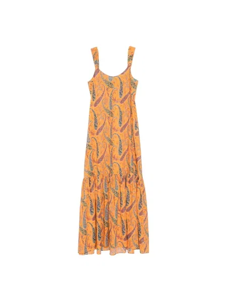Sukienka maxi Etro z nadrukiem z wzorem paisley