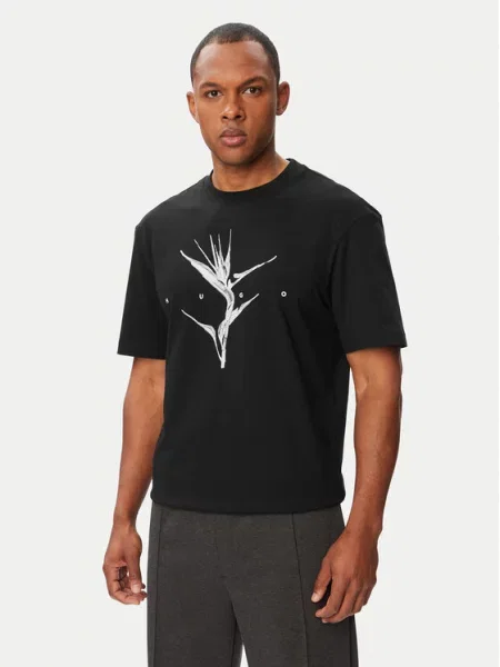 HUGO T-Shirt Darise czarny