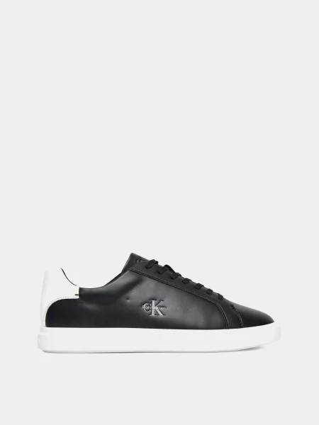 Шкіряні Кеди низькі Calvin Klein LOW PROF CUPSOLE LTH чорний