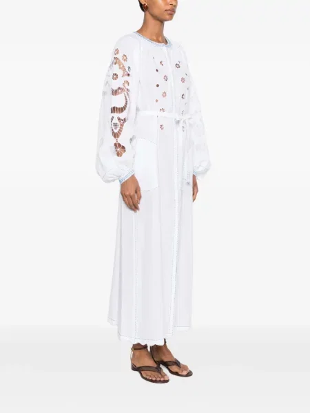 Rochie Vita Kin cu broderie alb