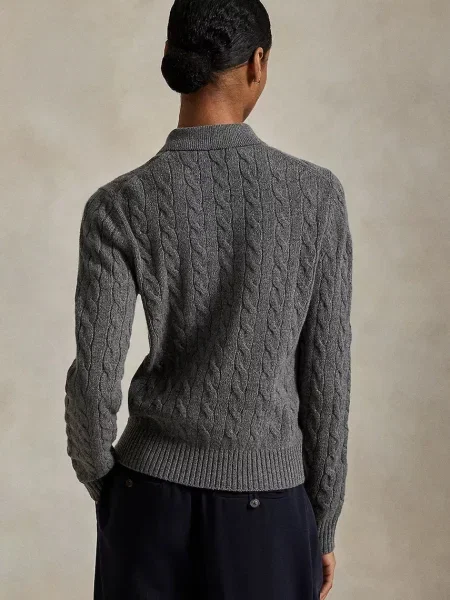 Polo Ralph Lauren pulover de lână gri