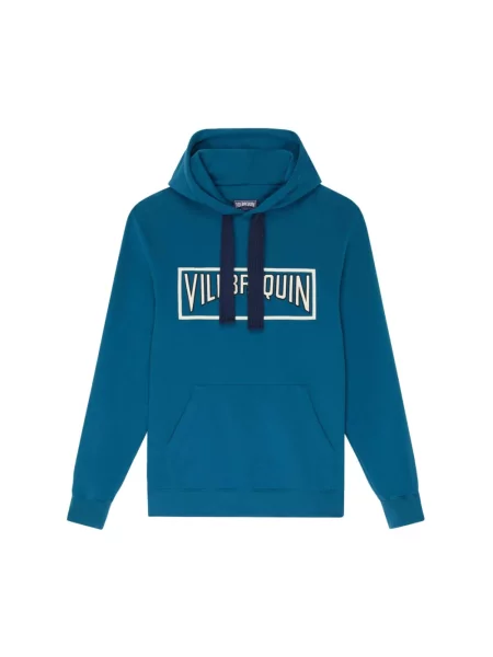 Bluza z kapturem Vilebrequin z kapturem niebieska