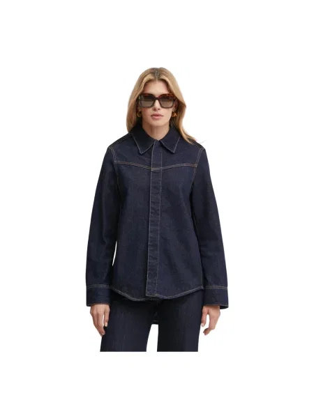 Victoria Beckham koszula jeansowa niebieska