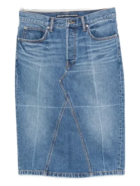 Džínsová sukňa Alexander Wang modrá