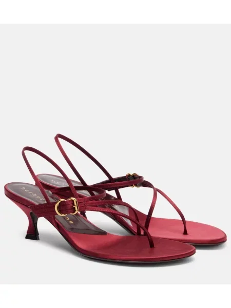 Сатенени сандали Herbert Levine винено червено