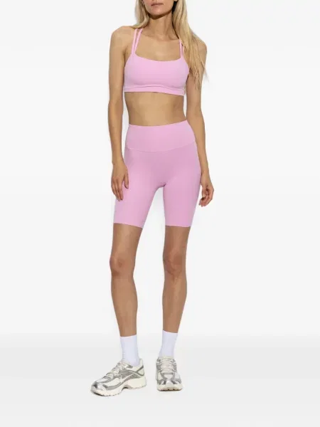 Decupat pantaloni scurți Nike cu broderie plasă roz