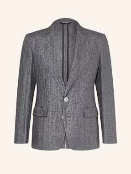 Dolce & Gabbana Oblekové Sako Extra Slim Fit Ze Lnu grigio chiaro 7