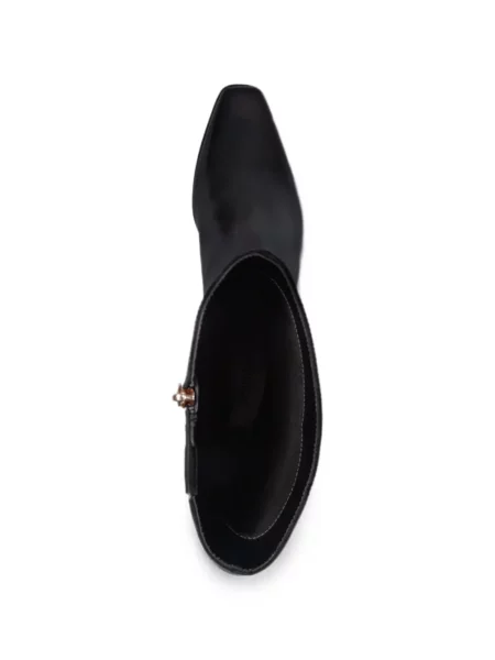 Botine Bernardo cu vârf pătrat negru
