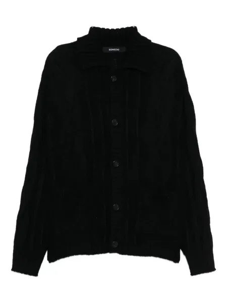 Cardigan Songzio cu mâneci lungi lung negru
