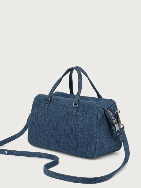 Tommy Jeans torebka crossbody jeansowa niebieska