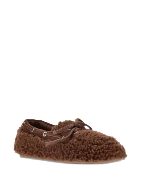 Pantofi loafer Miu Miu maro