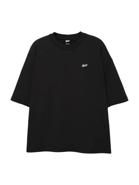 Pull&Bear Tricou negru alb