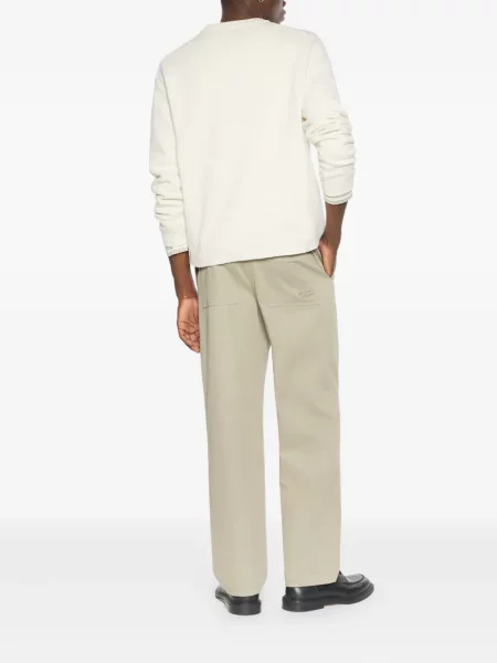 Pantaloni Maison Kitsune cu broderie