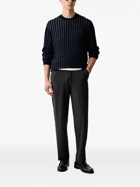 Pulover Armani Exchange cu imprimeu geometric negru