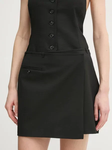 Samsoe Samsoe fustă SANEEM mini evazati negru