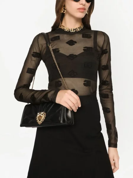 Geantă Dolce & Gabbana Devotion negru
