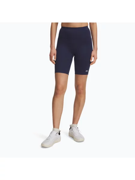 Дамски тренировъчни шорти Under Armour Motion Bike EMEA измит тъмносиньо/бяло бяло