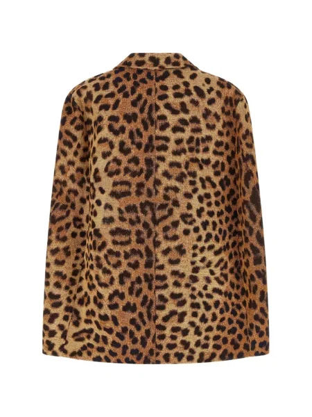 Sacou Federica Bonifaci cu imagine cu model leopard maro
