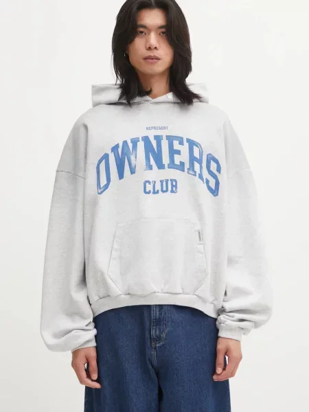 Represent hanorac de Owners cu glugă cu imprimeu gri