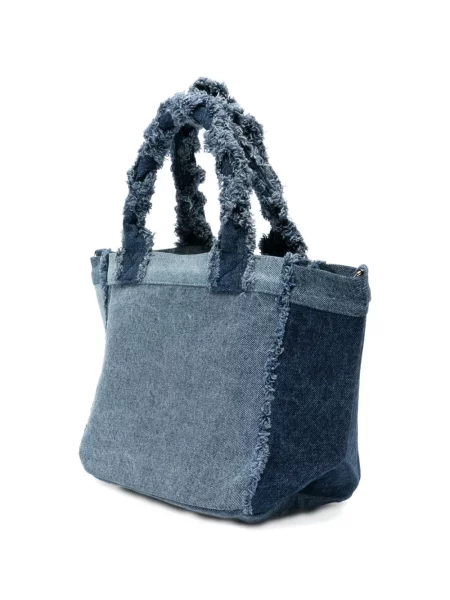 Geantă shopper Ganni albastru