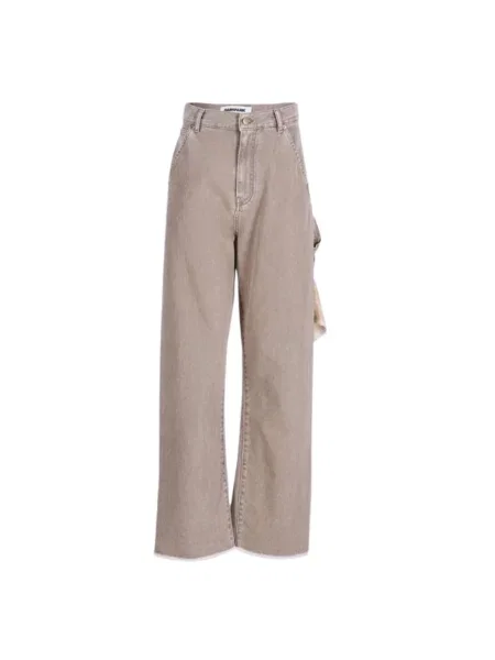 Szerokie jeansy Darkpark brązowe