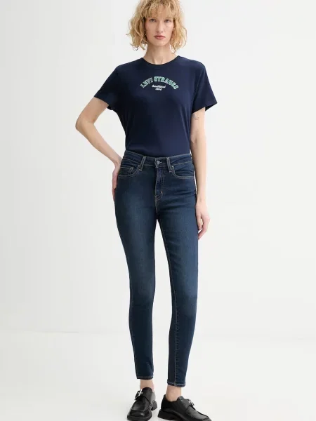 Rifle Levi's HIGH RISE SKINNY modrá