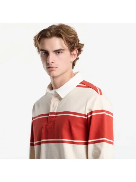 Tričko Gant Striped Rugger Soft Apricot M